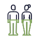 animated graphic of man and woman interacting
